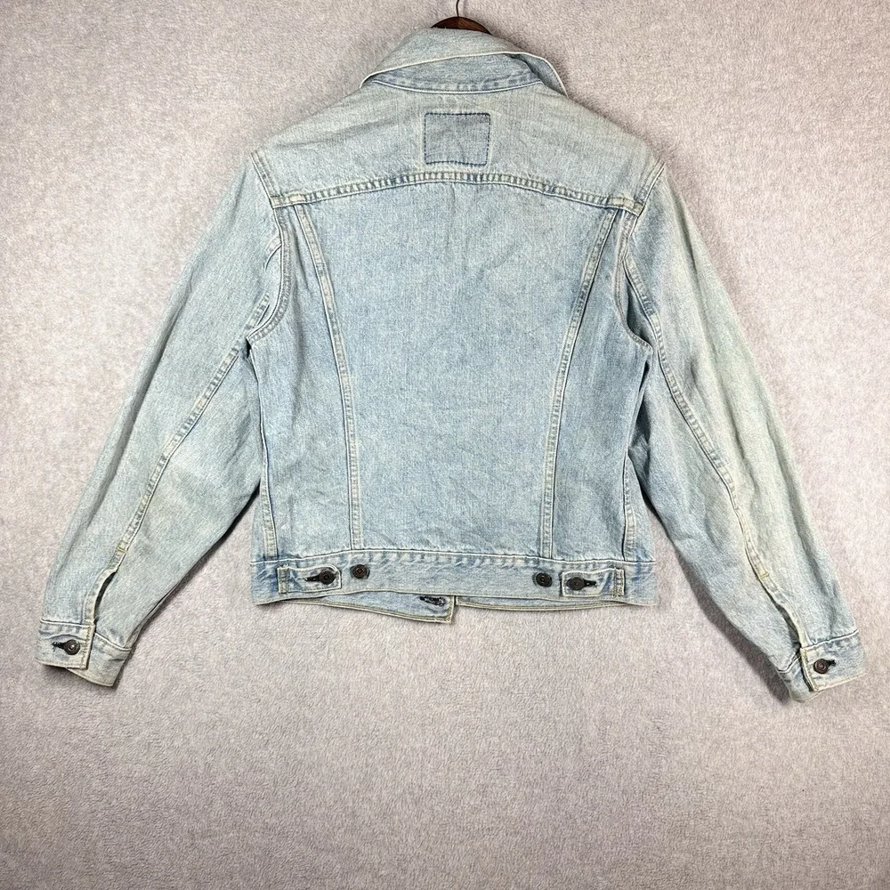 Vintage Levi's Big E Denim Jacket Lot 71557 Adult 38 Japanese Denim Distressed‎